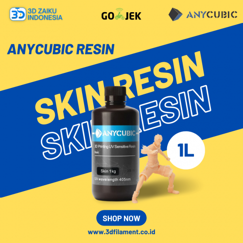 Anycubic Skin Resin Color 3D Printer Refill 1 Liter Stok Baru